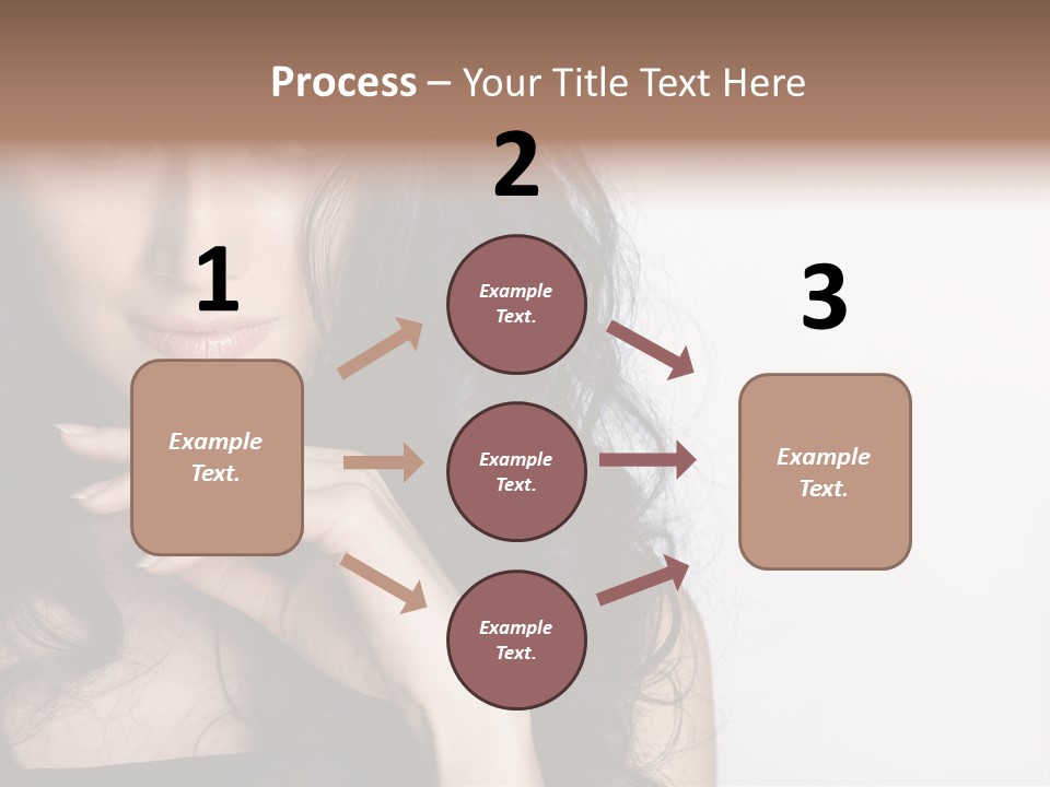 Cosmetic Young Woman PowerPoint Template