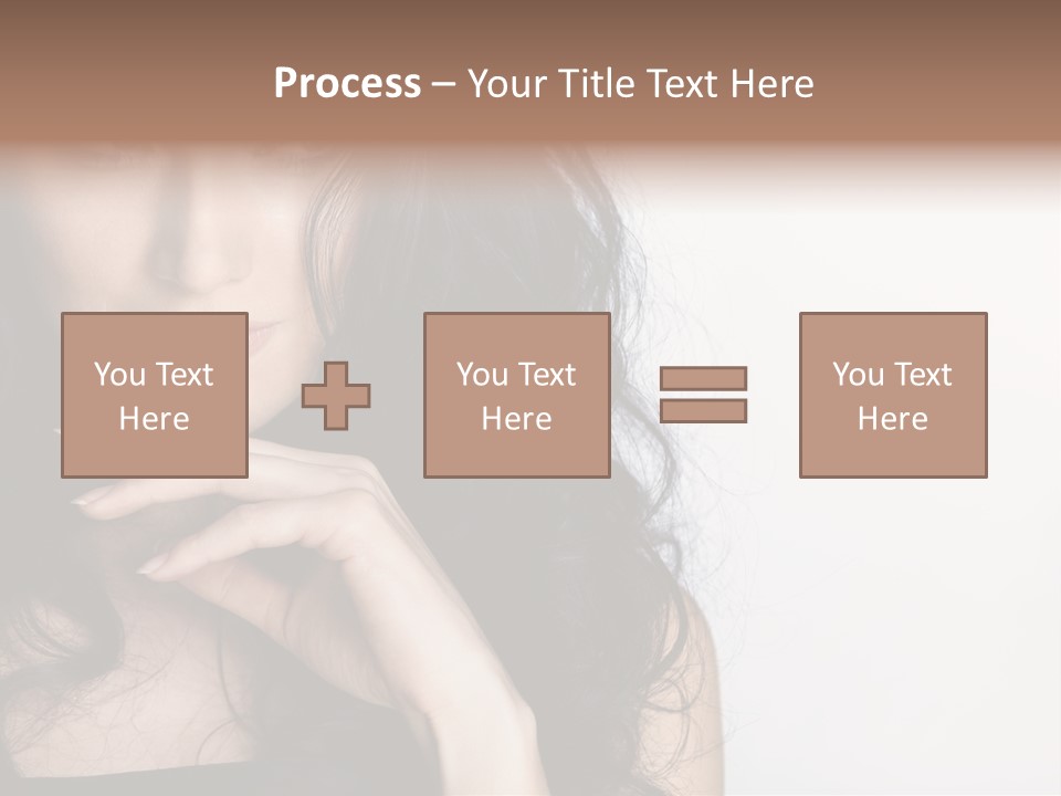 Cosmetic Young Woman PowerPoint Template