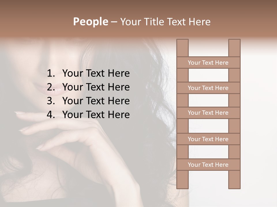 Cosmetic Young Woman PowerPoint Template