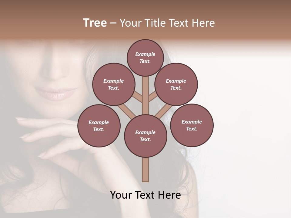 Cosmetic Young Woman PowerPoint Template
