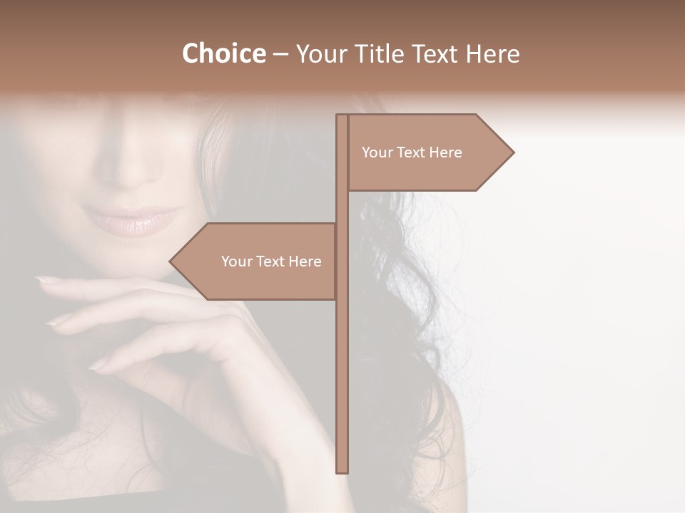 Cosmetic Young Woman PowerPoint Template