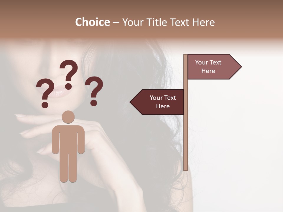 Cosmetic Young Woman PowerPoint Template