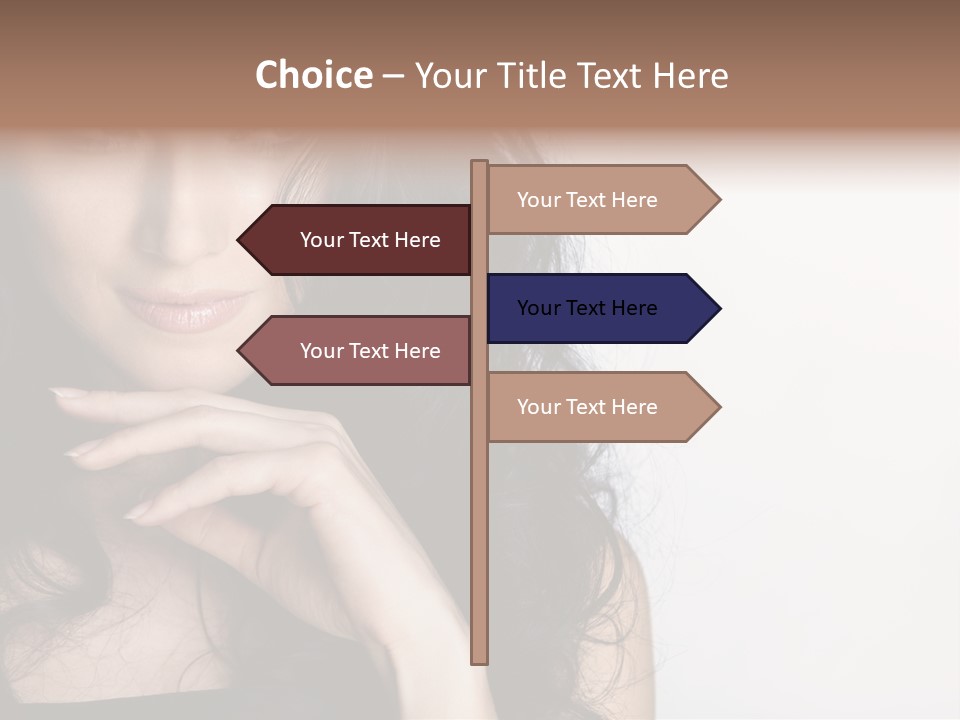 Cosmetic Young Woman PowerPoint Template