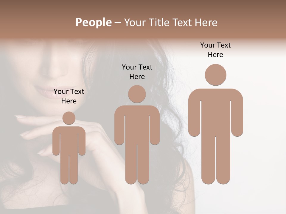 Cosmetic Young Woman PowerPoint Template