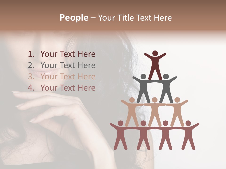 Cosmetic Young Woman PowerPoint Template