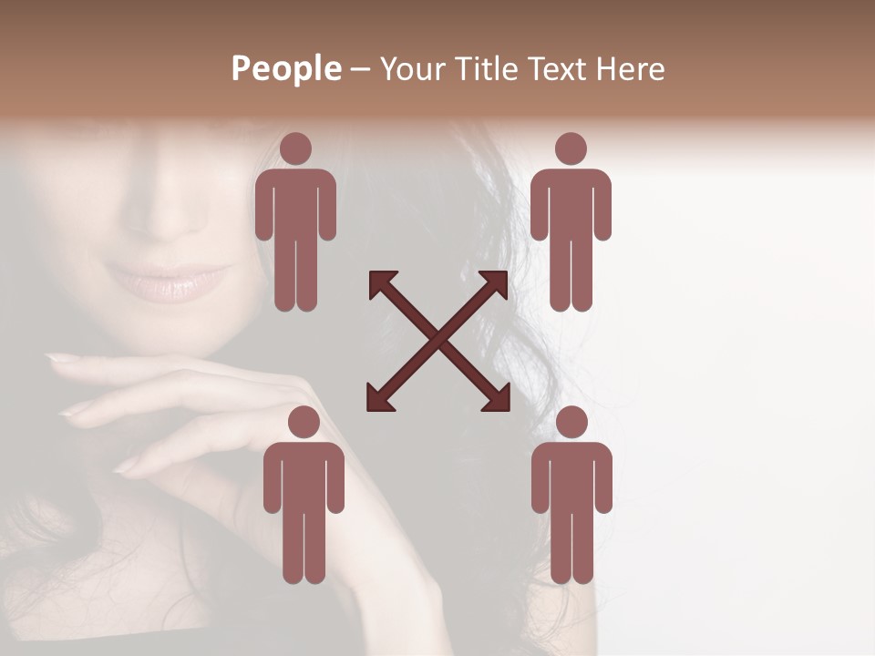 Cosmetic Young Woman PowerPoint Template