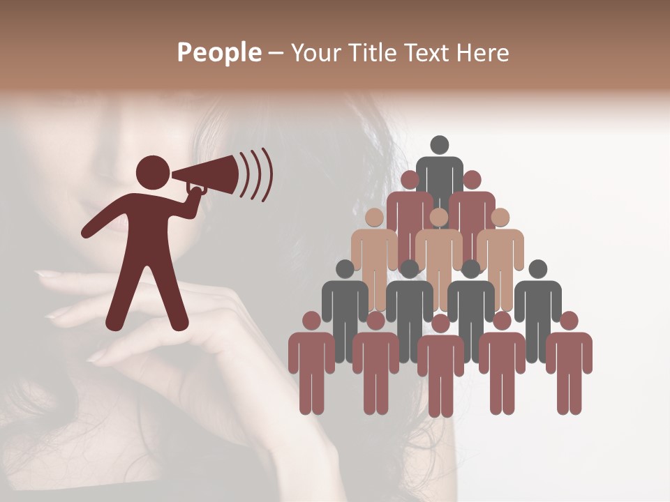 Cosmetic Young Woman PowerPoint Template