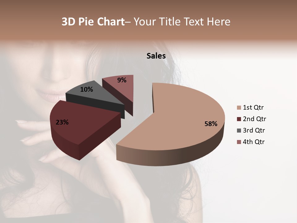 Cosmetic Young Woman PowerPoint Template