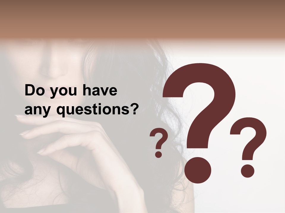 Cosmetic Young Woman PowerPoint Template