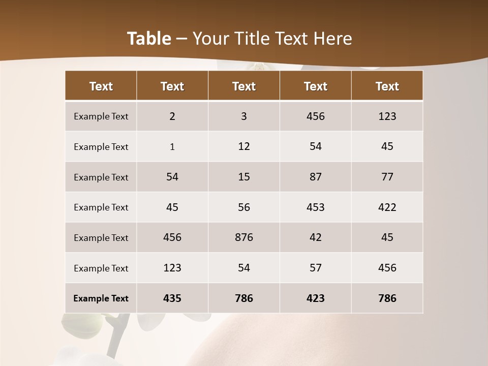 Care Biology Spa PowerPoint Template