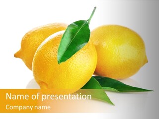 Fresh Yellow Healthy Eating PowerPoint Template