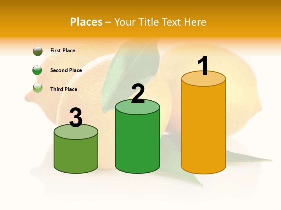 Fresh Yellow Healthy Eating PowerPoint Template