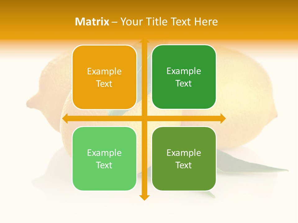Fresh Yellow Healthy Eating PowerPoint Template
