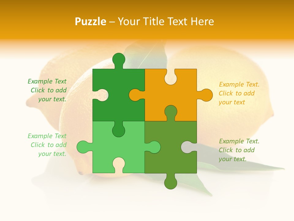 Fresh Yellow Healthy Eating PowerPoint Template