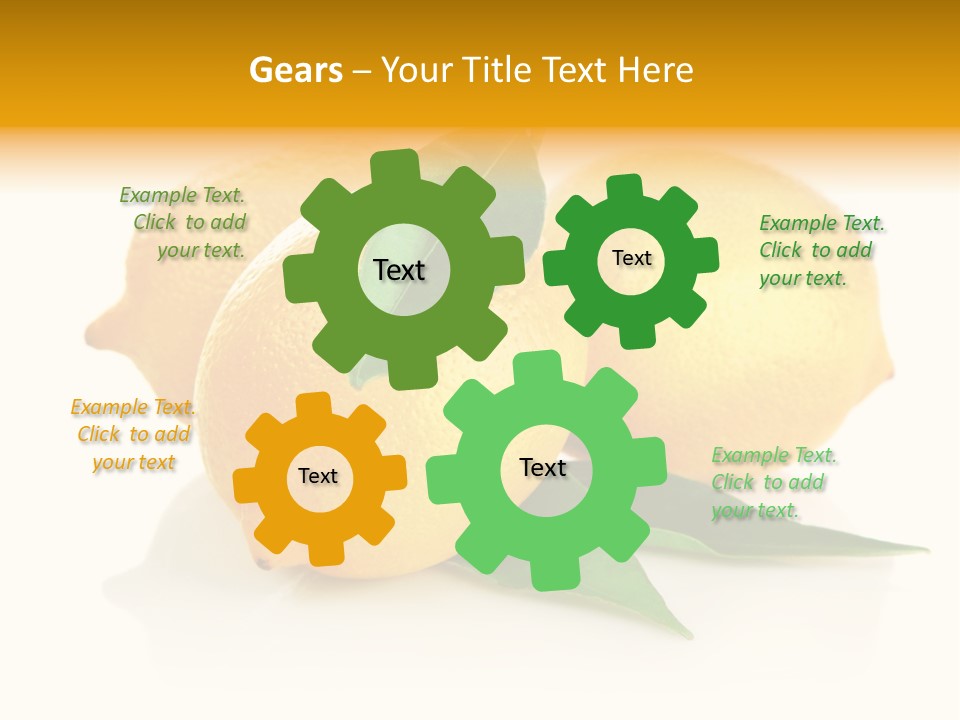 Fresh Yellow Healthy Eating PowerPoint Template