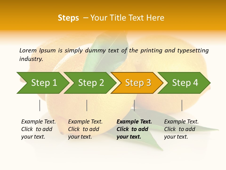 Fresh Yellow Healthy Eating PowerPoint Template