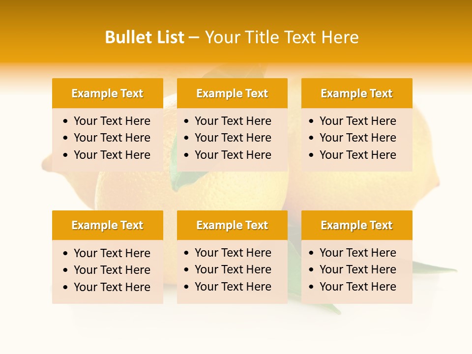 Fresh Yellow Healthy Eating PowerPoint Template