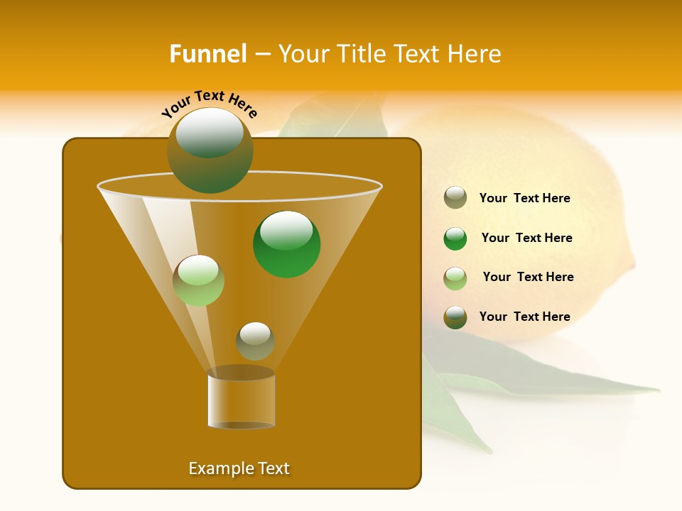 Fresh Yellow Healthy Eating PowerPoint Template