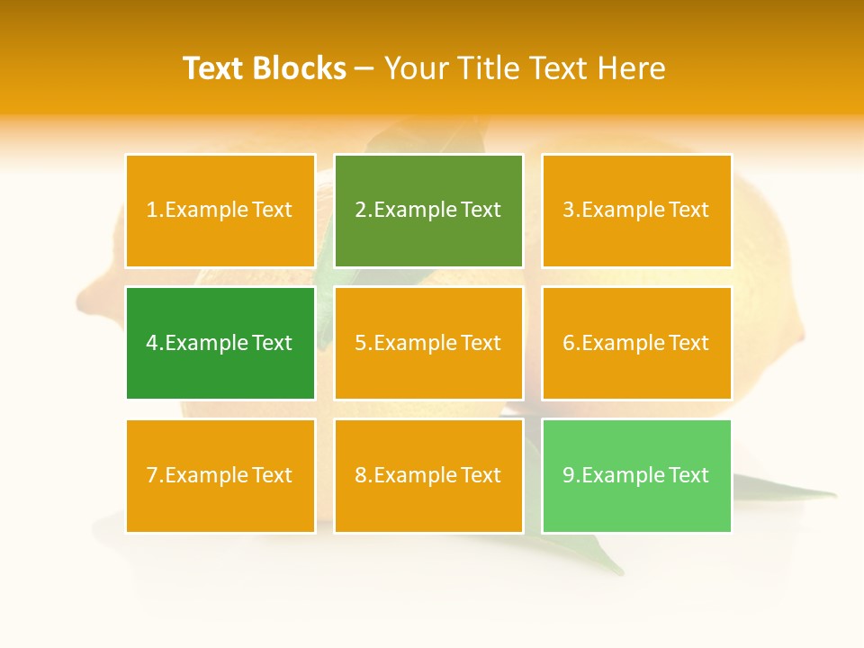 Fresh Yellow Healthy Eating PowerPoint Template