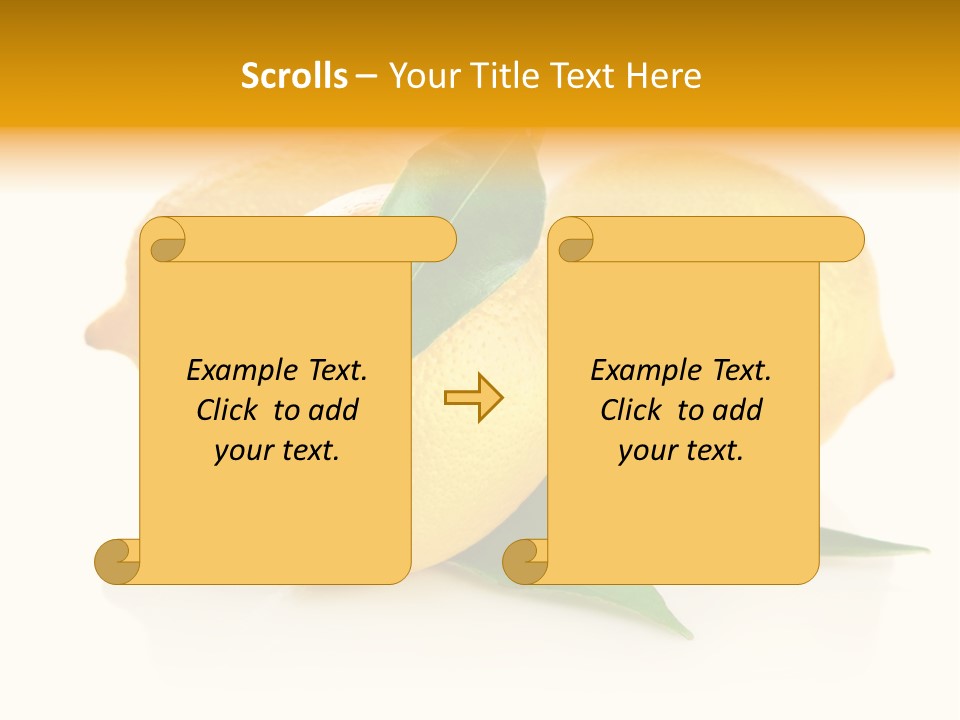 Fresh Yellow Healthy Eating PowerPoint Template