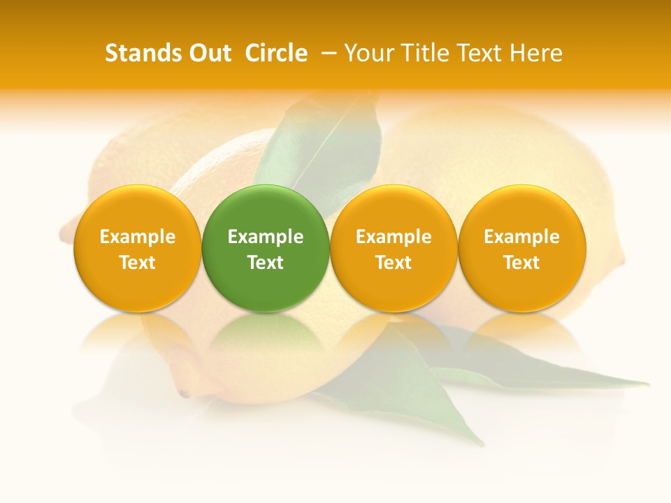 Fresh Yellow Healthy Eating PowerPoint Template