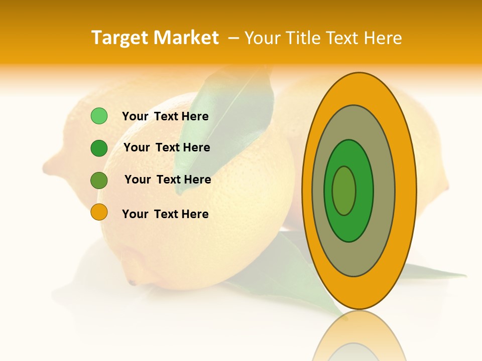 Fresh Yellow Healthy Eating PowerPoint Template