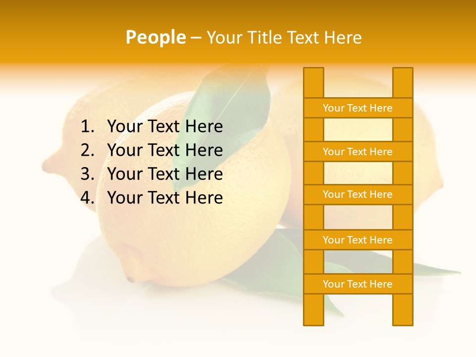 Fresh Yellow Healthy Eating PowerPoint Template