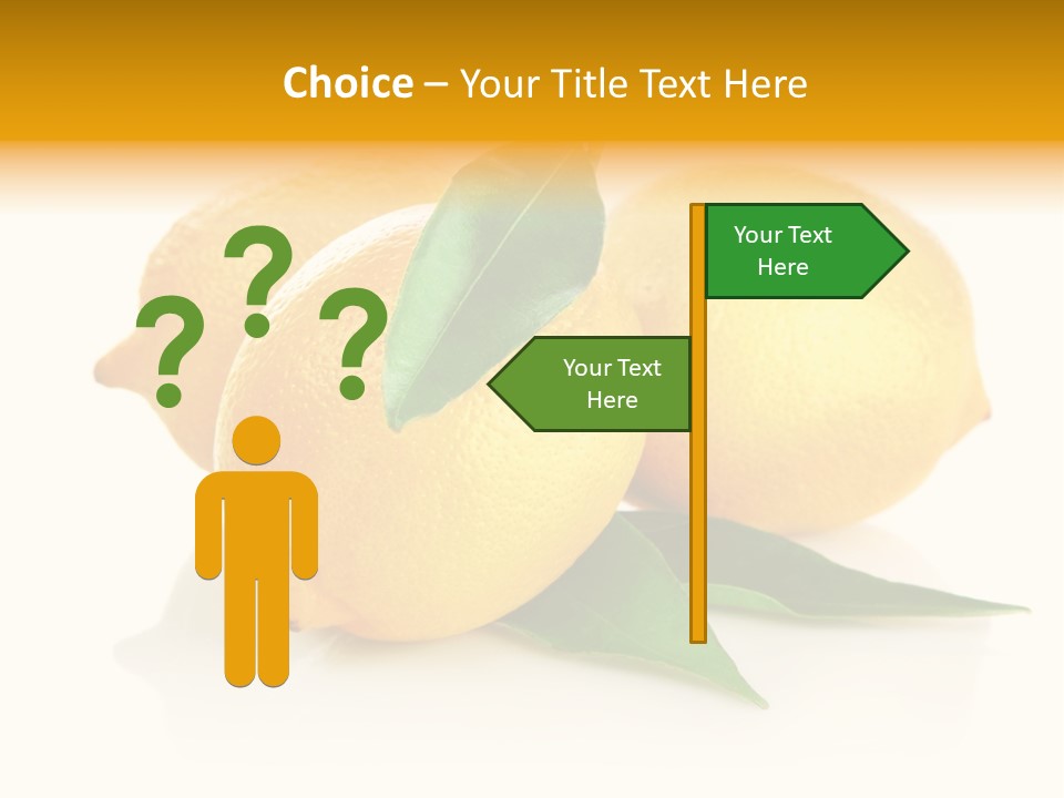 Fresh Yellow Healthy Eating PowerPoint Template