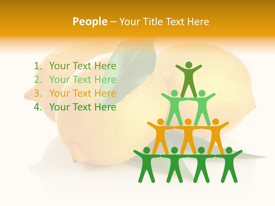 Fresh Yellow Healthy Eating PowerPoint Template