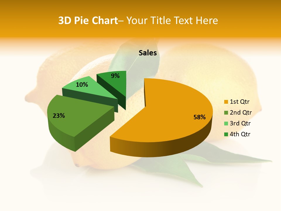 Fresh Yellow Healthy Eating PowerPoint Template