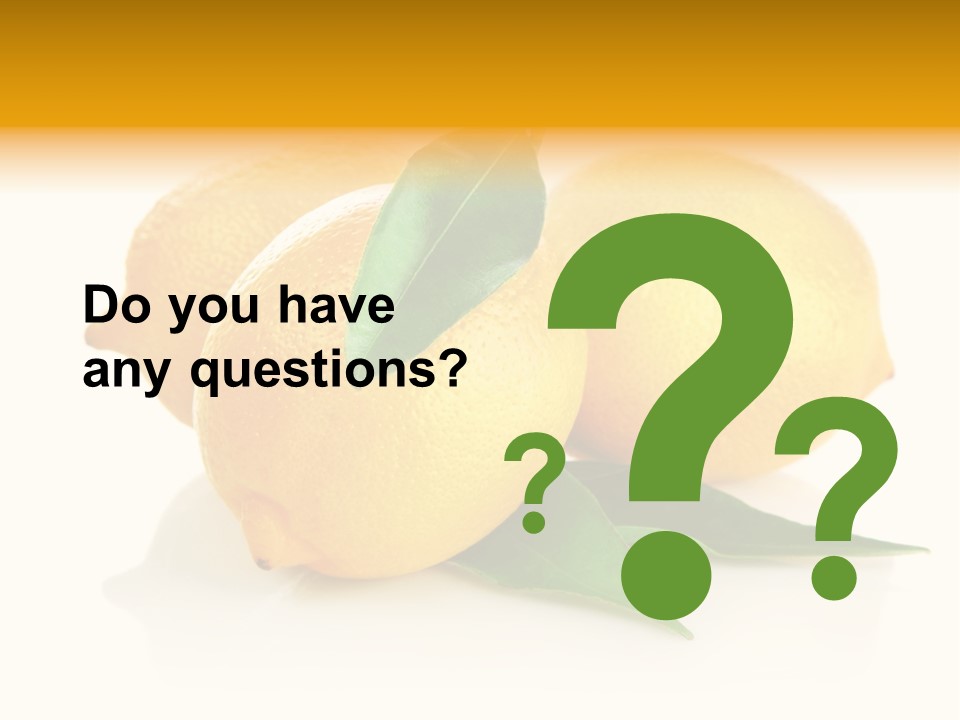 Fresh Yellow Healthy Eating PowerPoint Template