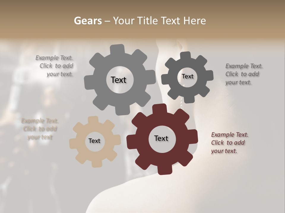 Actress Crowded Group PowerPoint Template