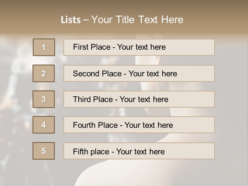 Actress Crowded Group PowerPoint Template