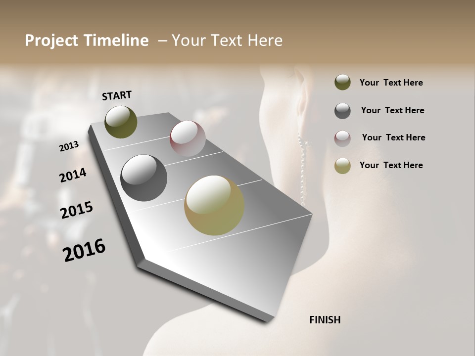 Actress Crowded Group PowerPoint Template