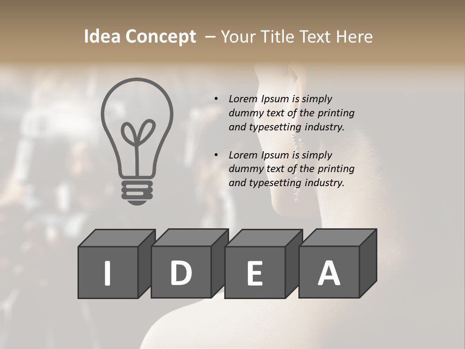 Actress Crowded Group PowerPoint Template