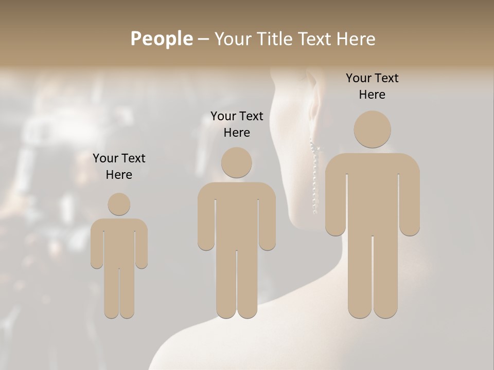 Actress Crowded Group PowerPoint Template