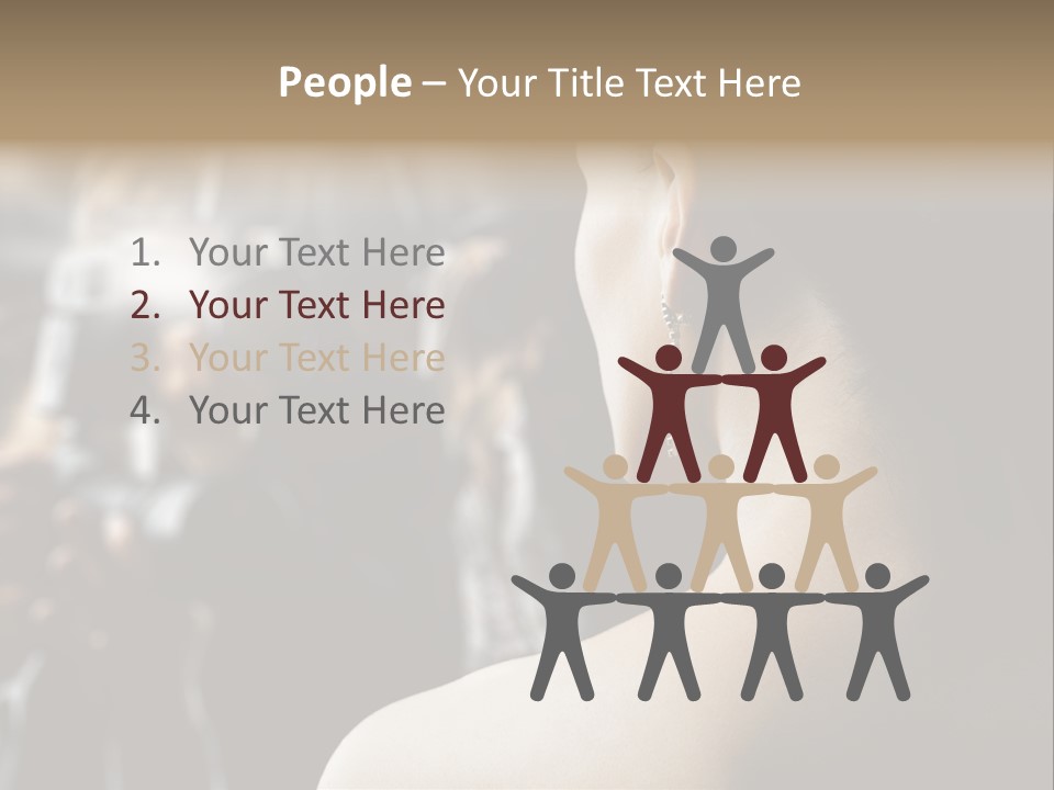 Actress Crowded Group PowerPoint Template