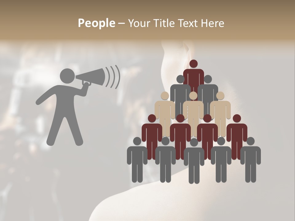 Actress Crowded Group PowerPoint Template