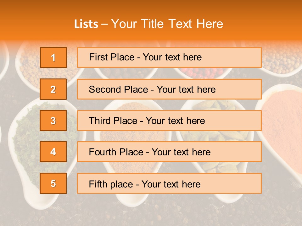 Vibrant Parsley Seasoning PowerPoint Template