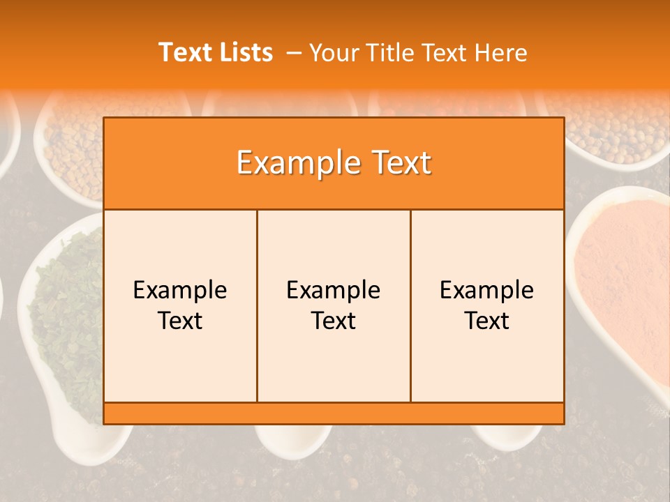 Vibrant Parsley Seasoning PowerPoint Template