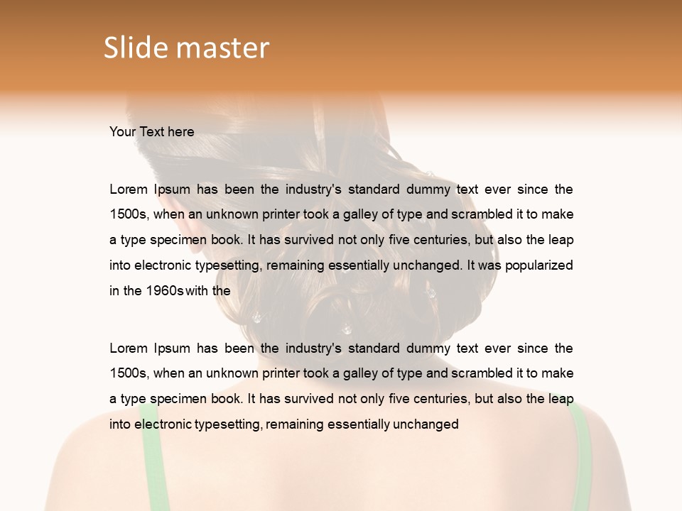 White Background Cool Curly PowerPoint Template