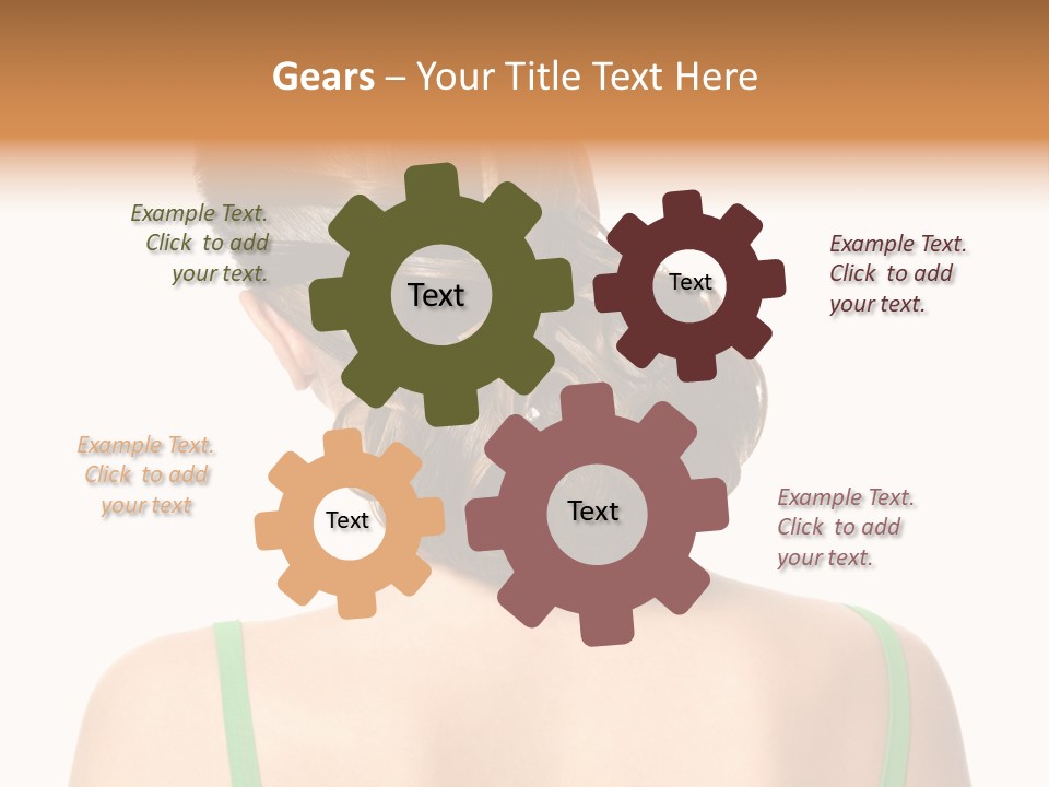 White Background Cool Curly PowerPoint Template