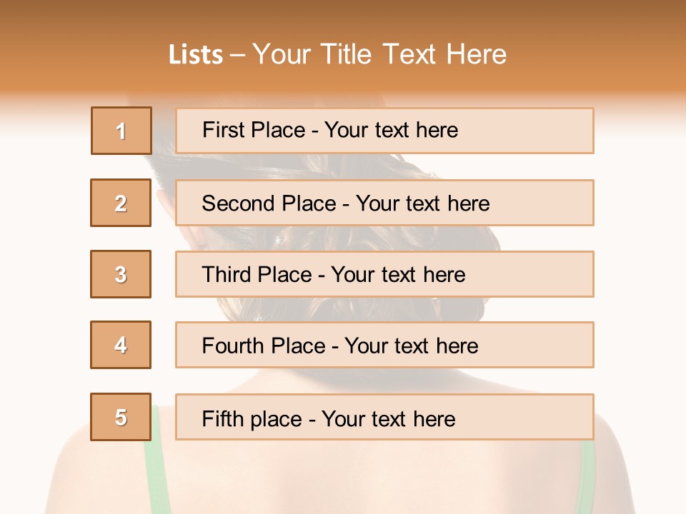 White Background Cool Curly PowerPoint Template