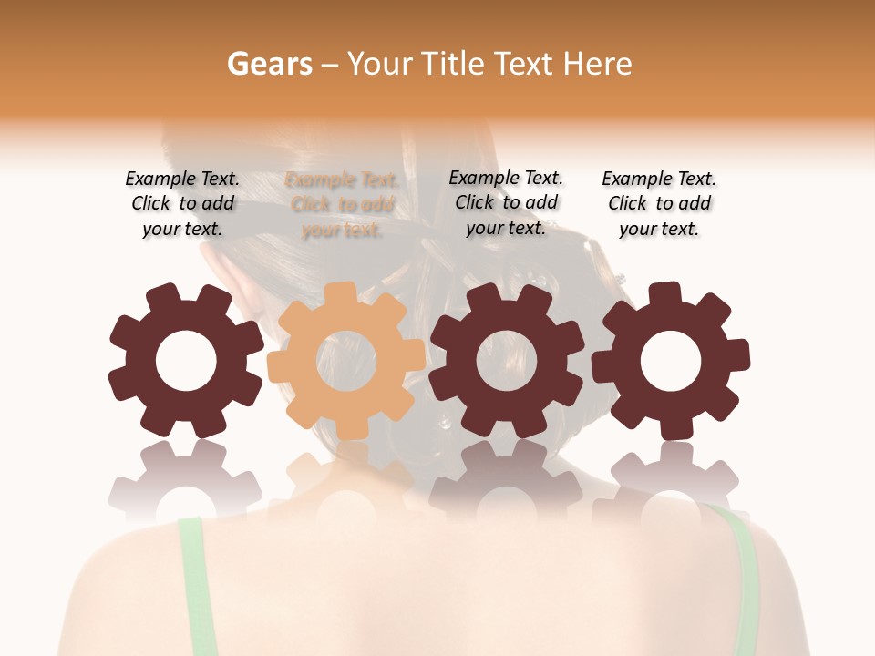 White Background Cool Curly PowerPoint Template