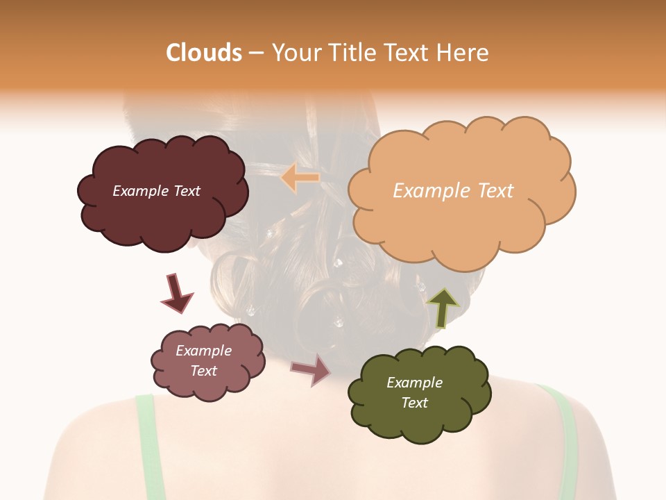 White Background Cool Curly PowerPoint Template