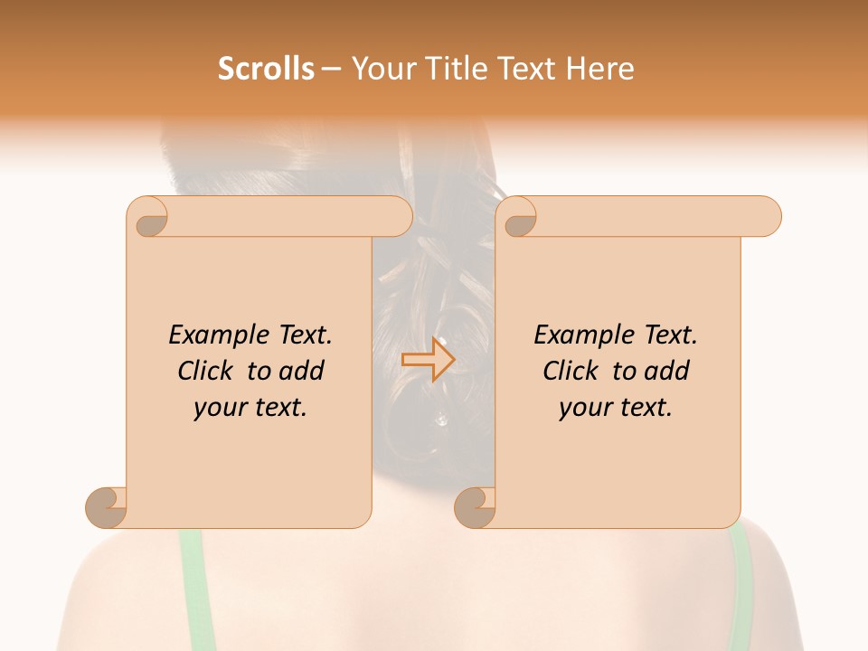 White Background Cool Curly PowerPoint Template