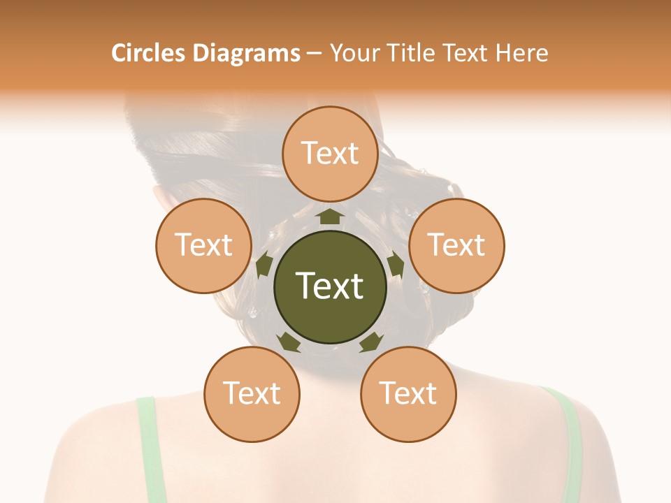 White Background Cool Curly PowerPoint Template