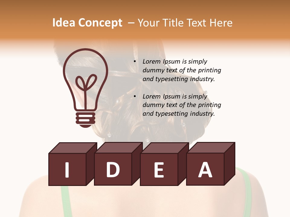 White Background Cool Curly PowerPoint Template