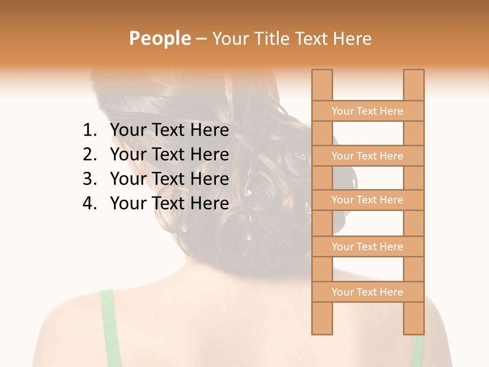 White Background Cool Curly PowerPoint Template