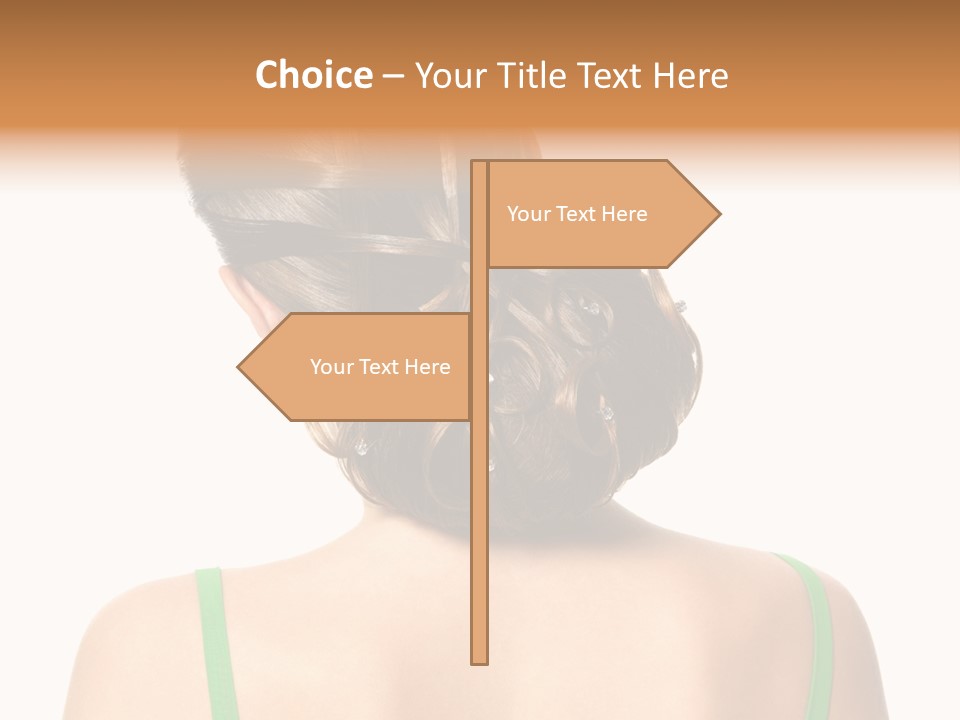 White Background Cool Curly PowerPoint Template